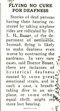 article clipping deafness